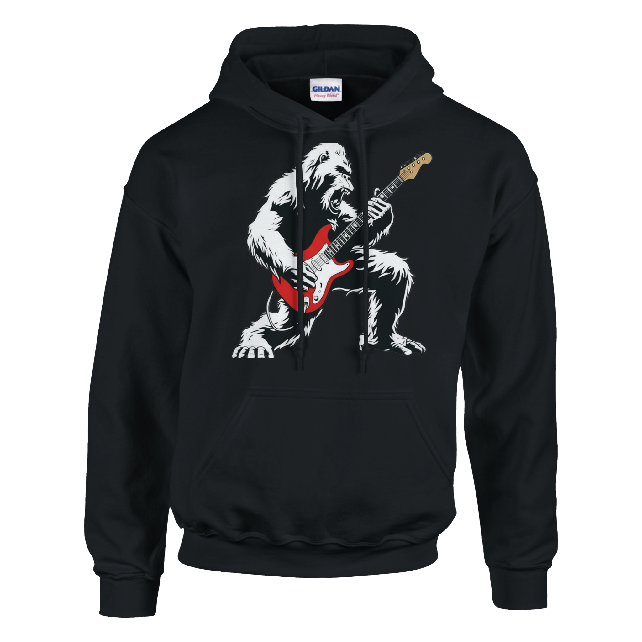 Six Strings Tees black Bigfoot hoodie