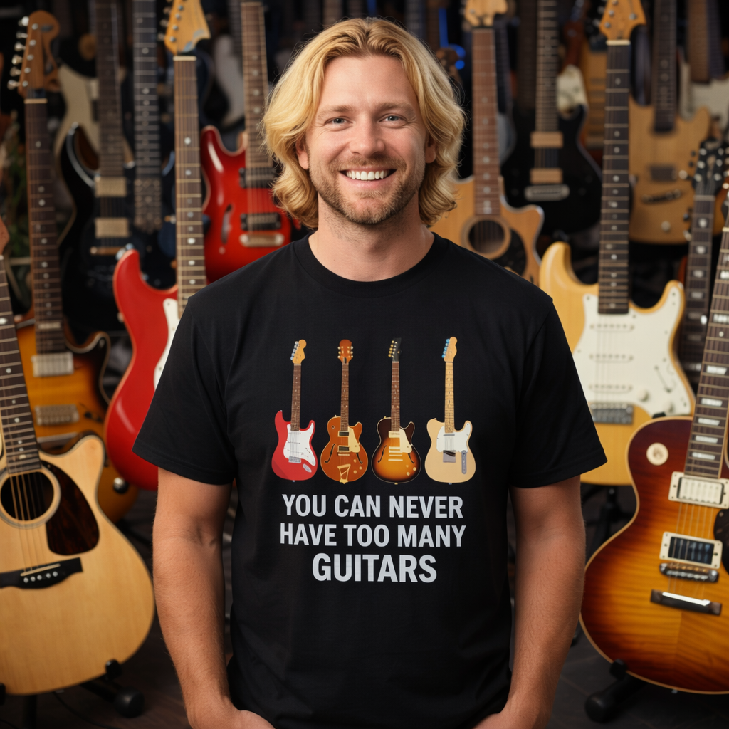 You Can Never Have Too Many Guitars T-Shirt
